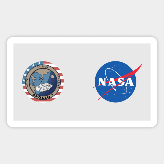 Apollo 1 / NASA - Mission Flight Patch Magnet by The Blue Box